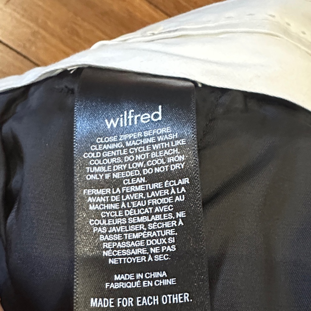 Aritzia Wilfred Cropped Black Effortless Wide Leg Pants - Picture 6 of 7